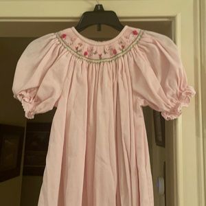 Girls smocked Easter dress